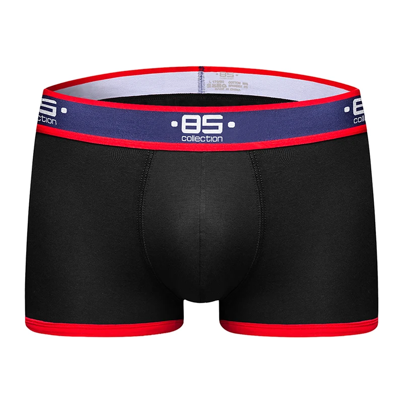 BS Mens Boxers Sexy Men Underwear Mens Underpants Male Panties Shorts Penis Pouch Gay Cotton Comfortable Boxers Male Underwear