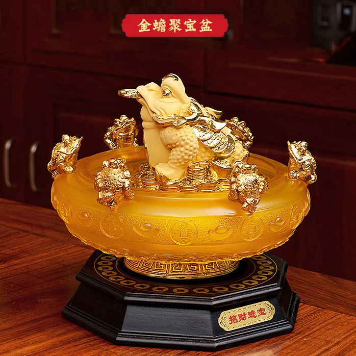 HOME Art Deco Store shop company business Prosperity Recruit money GOOD luck ZHAO CAI JIN CHAN FENG SHUI talisman gold statue