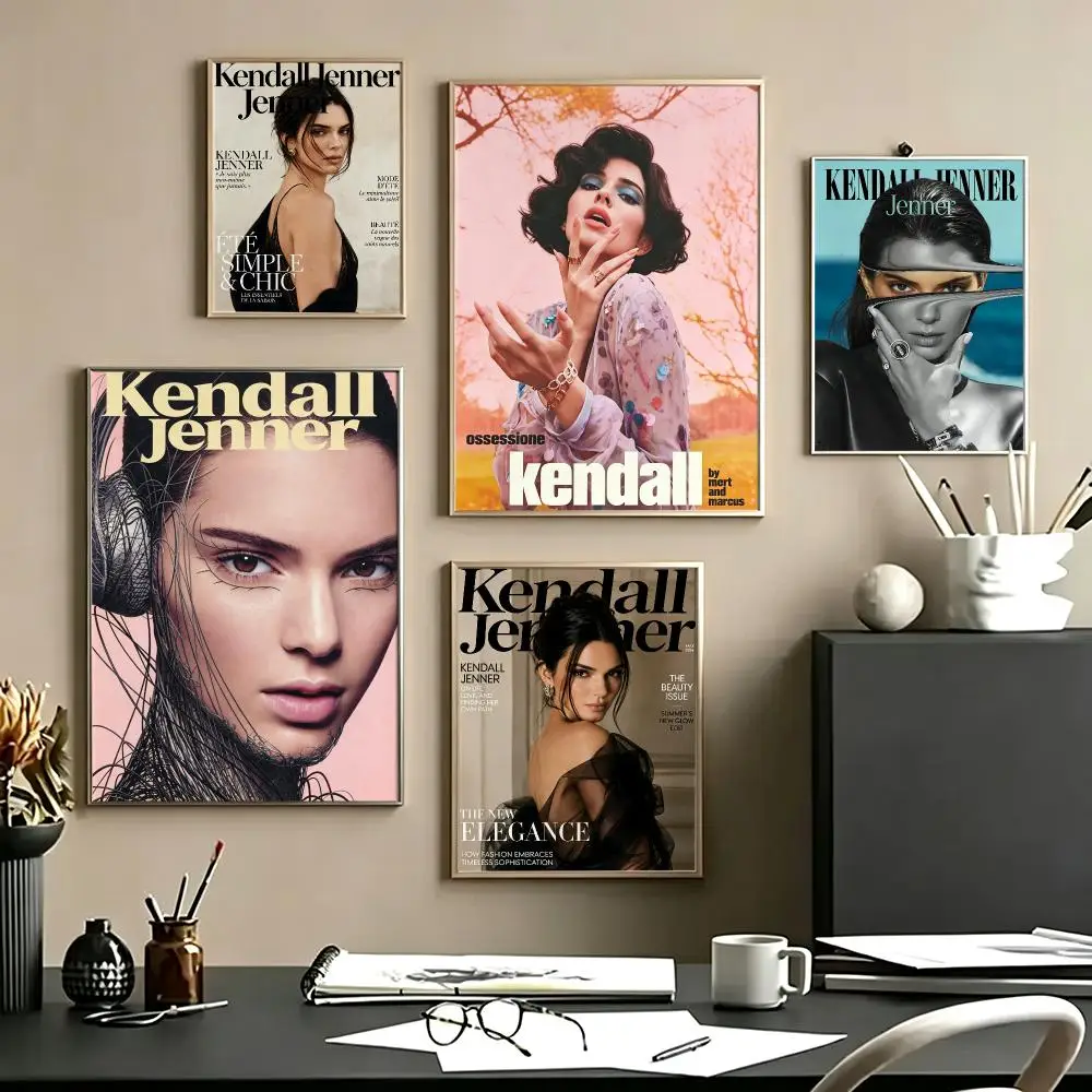 actress Kendall Jenner Poster Poster HD Self Adhesive Waterproof Art Print Wall Decor for Bedroom Living Room Home Gift