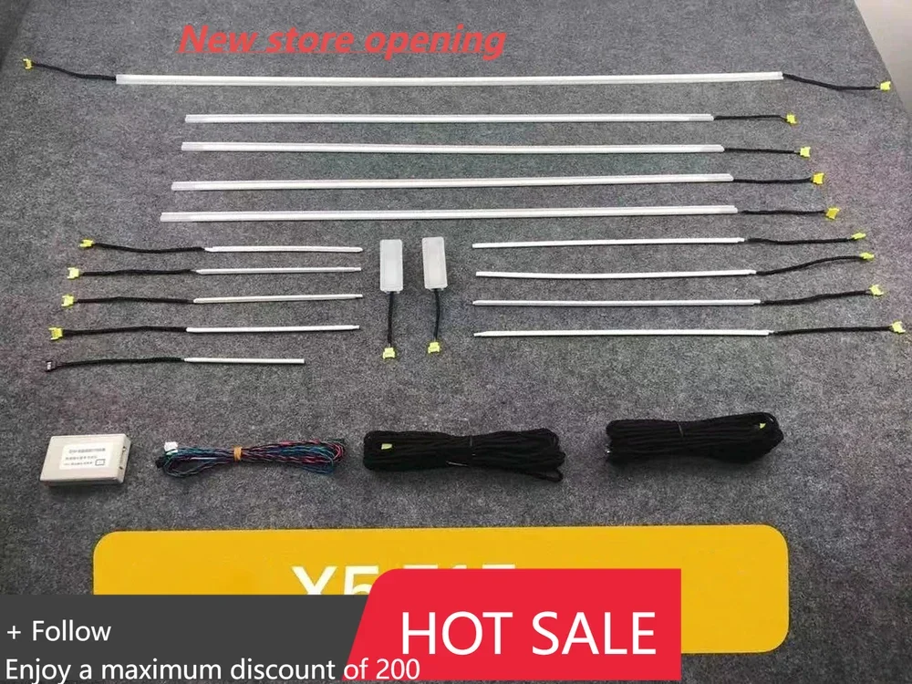 Conversão automática porta interior do carro luz ambiente iluminação decorativa tuning carro para bmw x5 x6 f15 f16 2014-2018