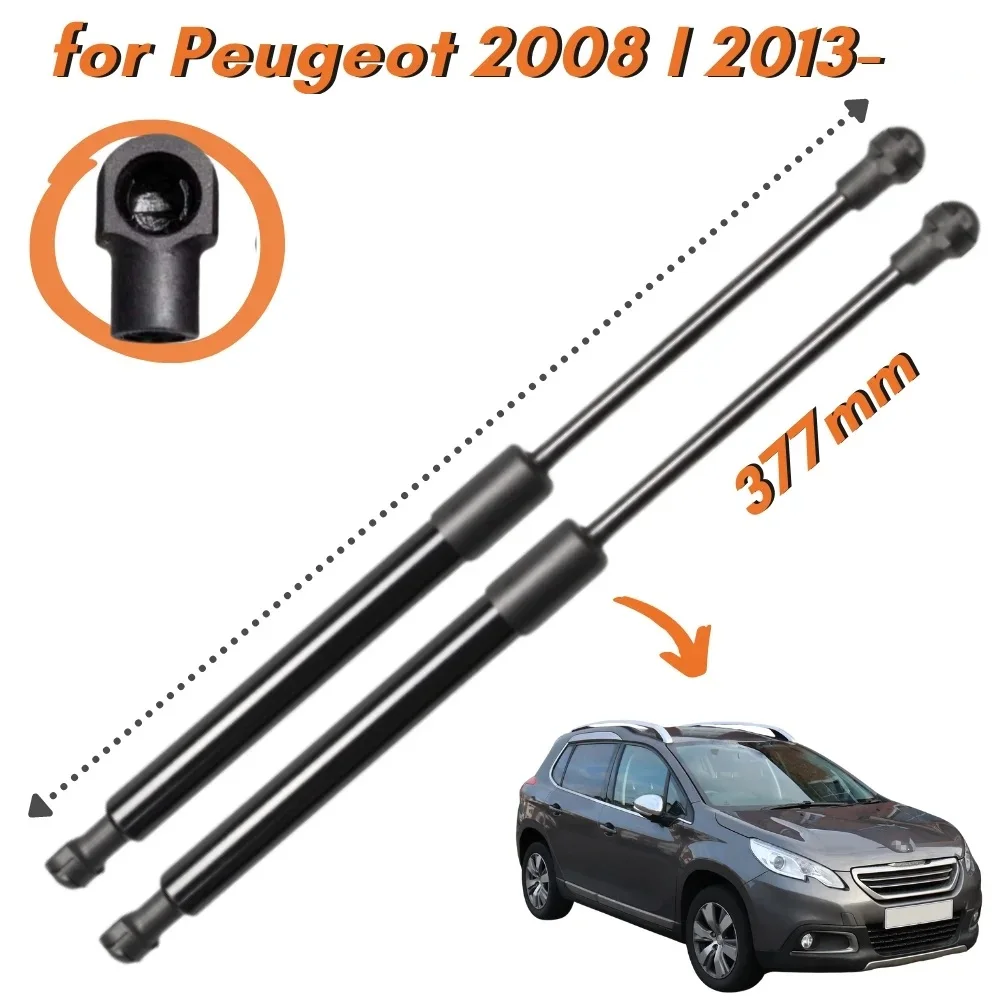 2Pcs For PEUGEOT 2008 I Rear Tailgate Boot Lift Support Shock Absorber Gas Springs