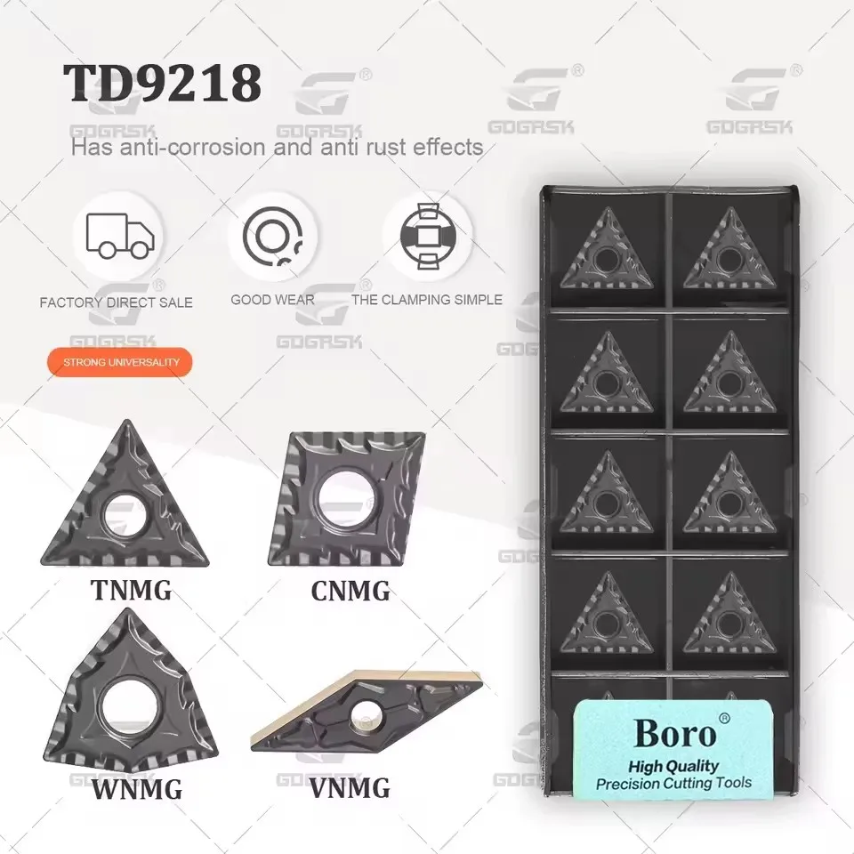 

WN/CN/TN/VNMG Turning Inserts WNMG080408 CNMG120404 TNMG160404 VNMG160408-TM CQ TD9218 DESKAR Peach-shaped External Turning Tool