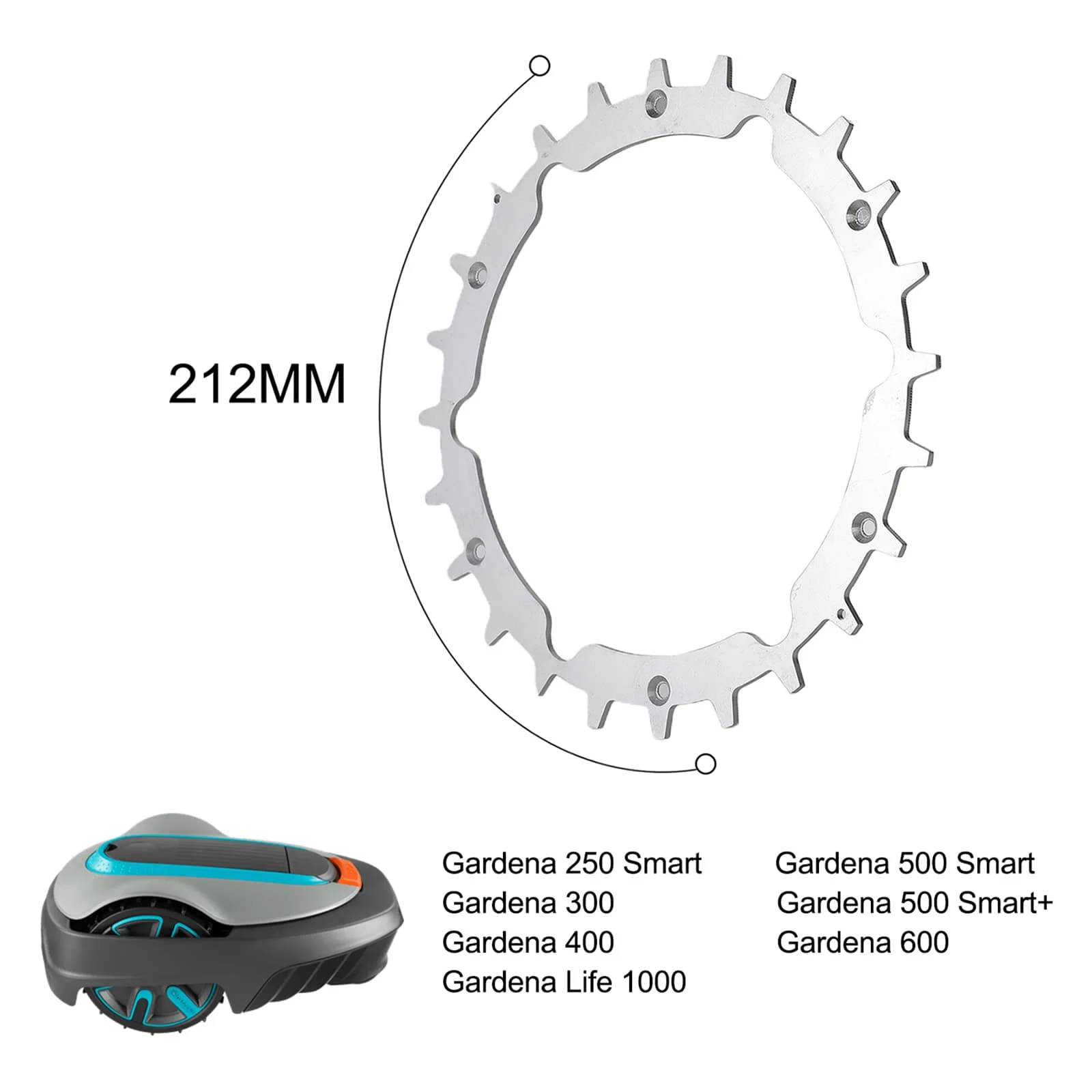 For Sileno City Lawnmower Spikes Screws Stainless Steel Wheel 215mm Accessories For 250/500/Life Robotic Lawn Mower High Quality