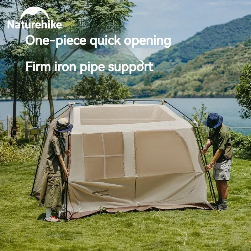 Naturehike Village 6.0 Quick Opening Tent Waterproof Black Coating Sunscreen Automatic Tent Camping Outdoor Travel Portable Tent