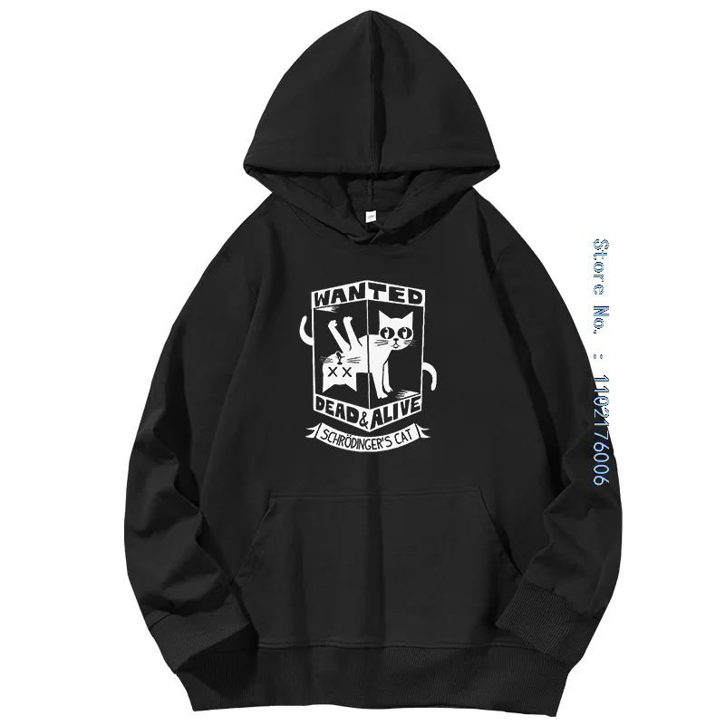 Funny Schrodingers Cat Fashion Hooded Sweatshirts Spring Autumn Hoodie Pullovers New In Hoodies & Sweatshirts Men's Sweat-Shirt