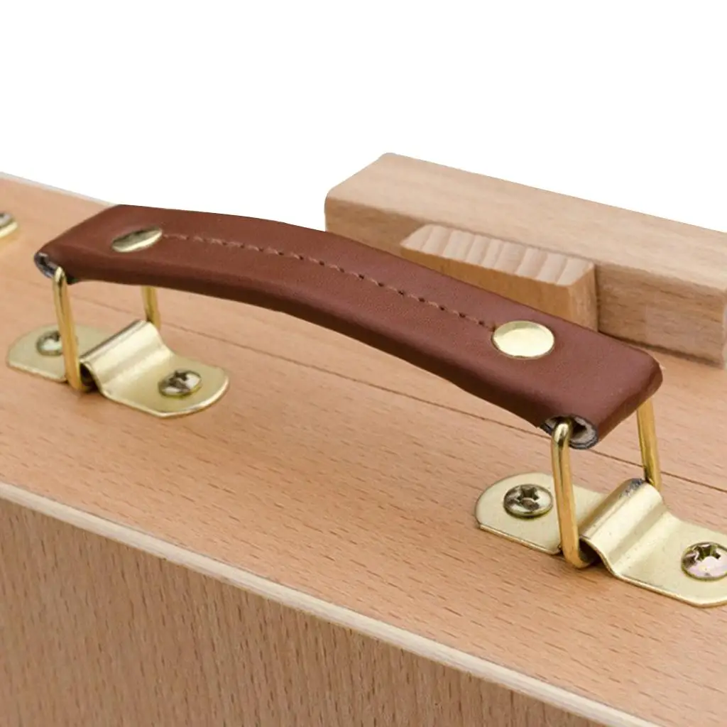 and Table Artist Easel - All Media Adjustable Angle Desk Storage Compartments Case - Beech Wood