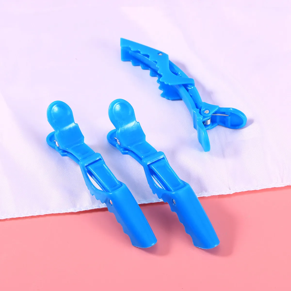Alligator Hair Clips 6Pcs Durable Salon Styling Sectioning Accessories for Long Hair Travel Blue