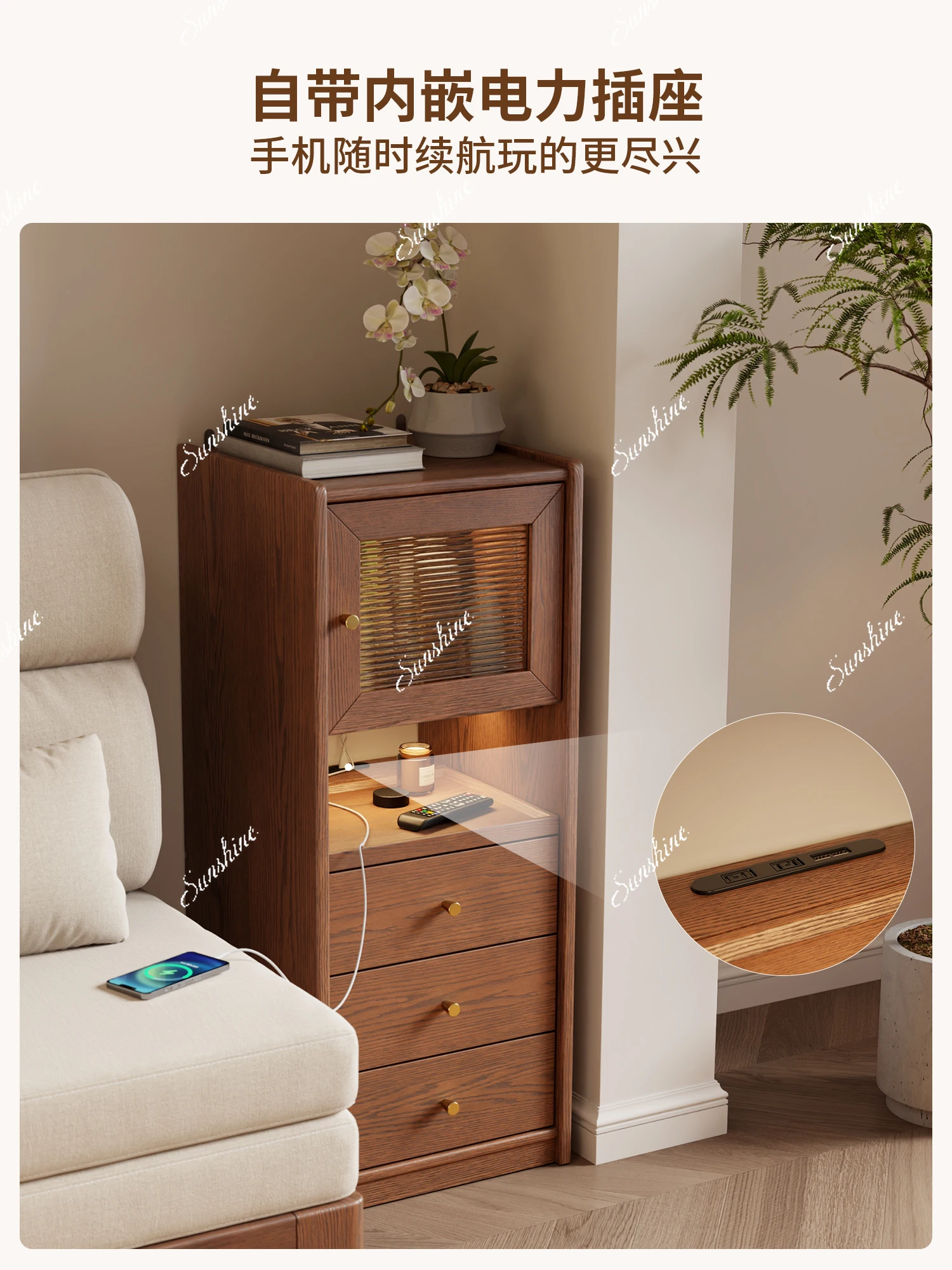 Pre-owned living room sofa storage cabinet bedroom bedside table