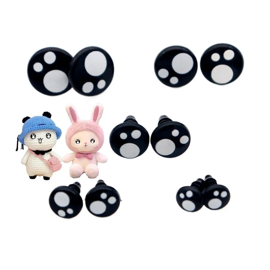 100/50PCS 8-16mm Black Plastic Safety Eyes For Toys Diy Kit Crafts TeddyBear Toy Eye For Doll Decoration Accessories