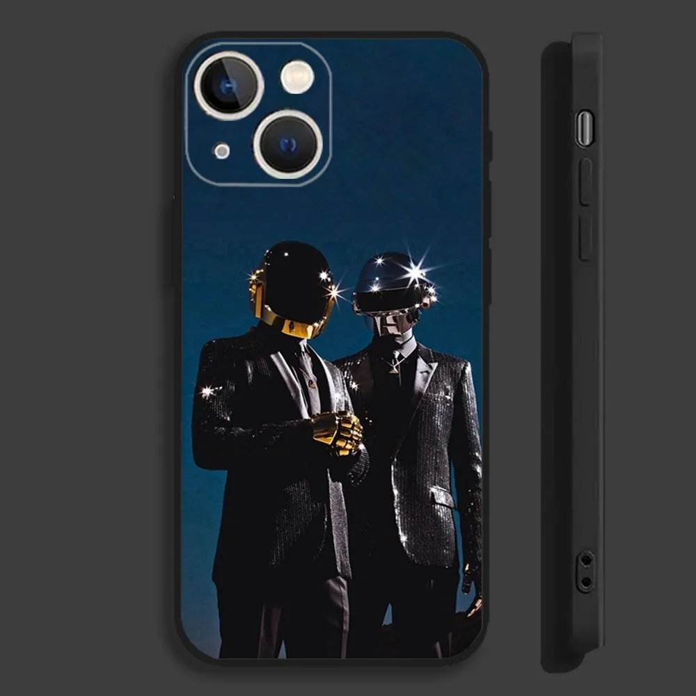 D-Daft Punk Band Phone Case For iPhone 15,14,13,12,11 Plus,Pro,Max,XR,XS,X,7,8 Plus,SE,Mini Silicone Soft