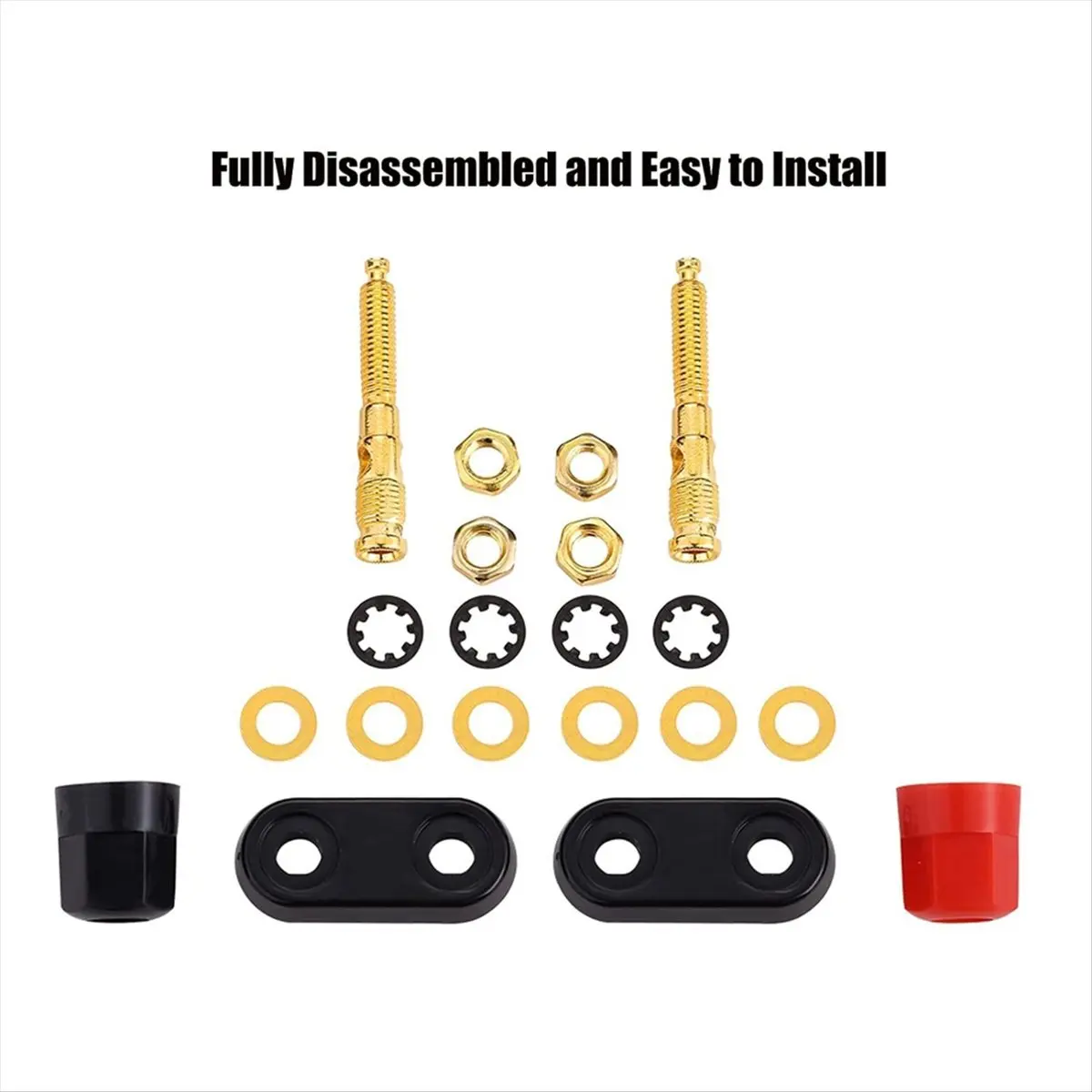 A85P 20Pcs Banana Plug Jack Female Socket Binding Post Dual 4mm Banana Plugs Connector for Speaker Amplifier Terminal