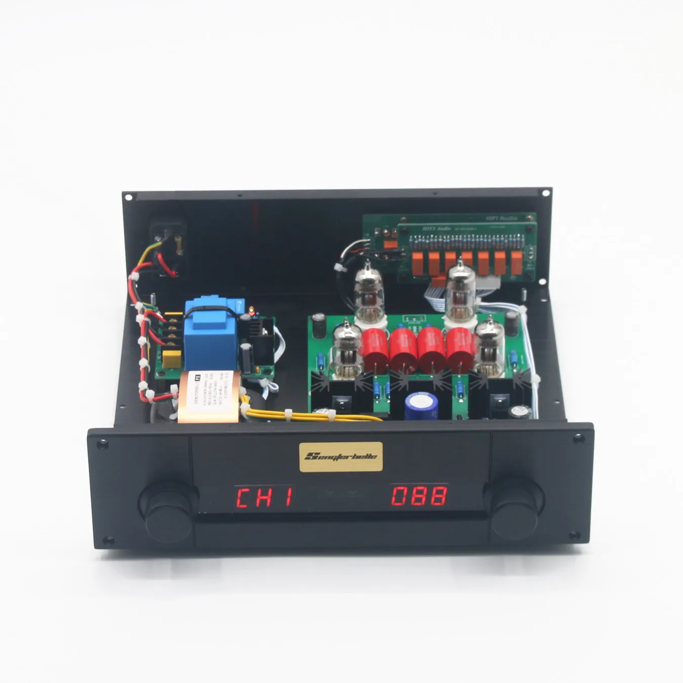 STR12A 12AU7/ECC82 Tube Remote Control Preamplifier HiFi Audio 4 In 1 Out Reference Cary SLP-90 Preamp Circuit