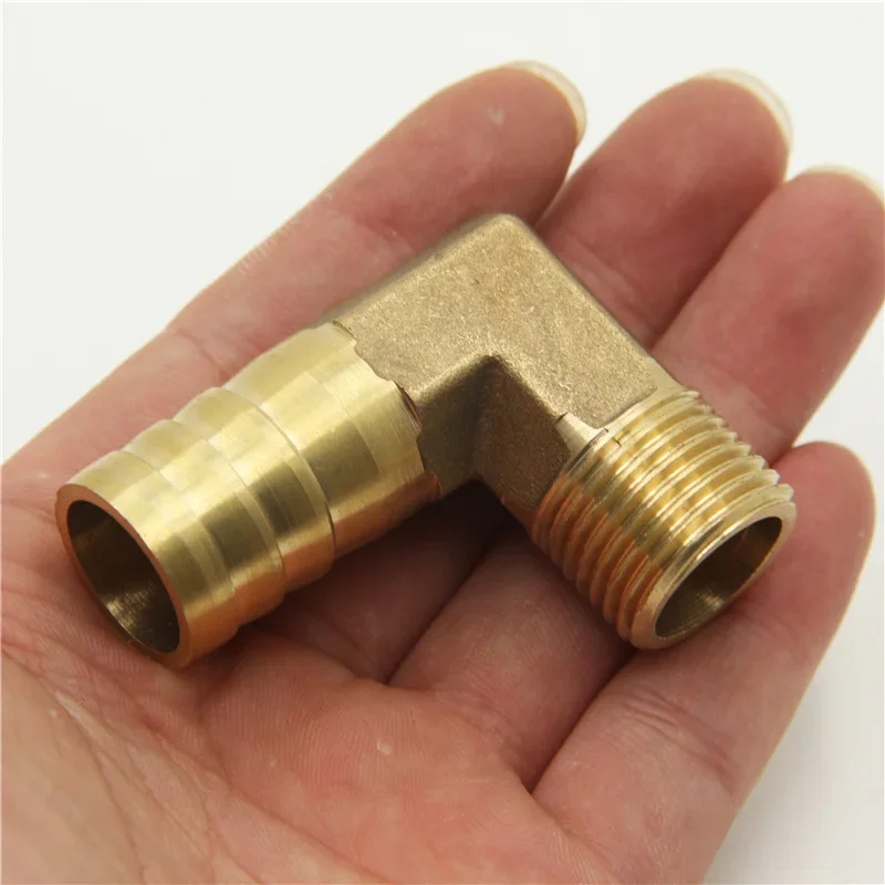 Brass Hose Barb Fitting Elbow 6mm 8mm 10mm 12mm 16mm To 1/4 1/8 1/2 3/8