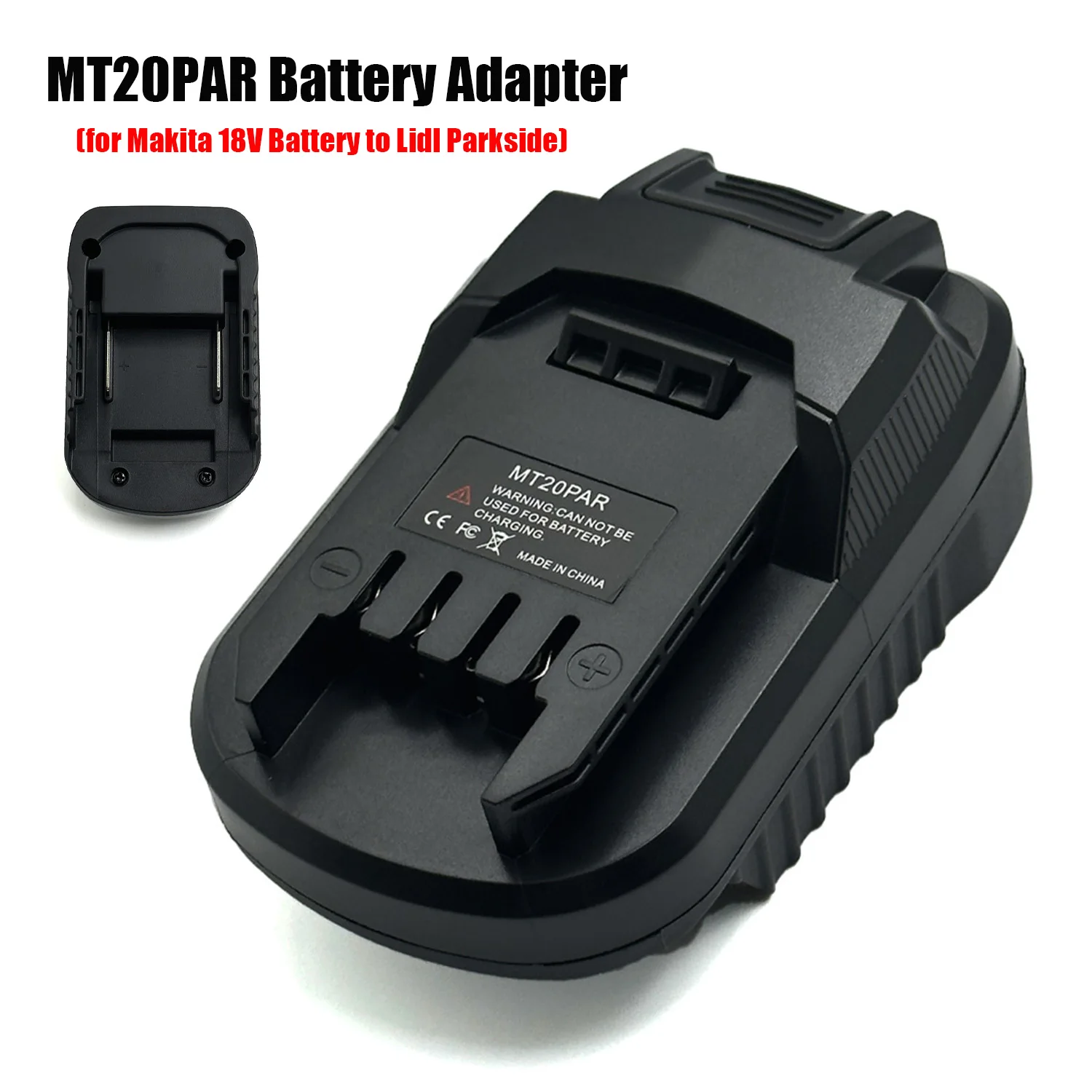 

MT20PAR Battery Adapter for Makita 18V Battery to Lidl Parkside X20V Li-Ion Battery Converter Power Tool Accessories