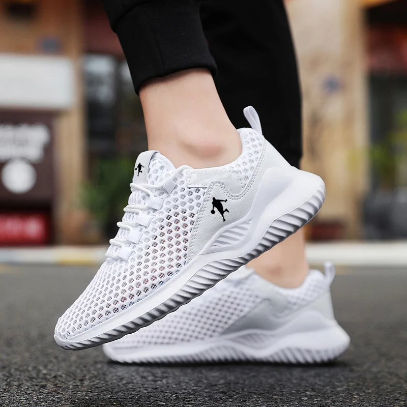 Hot Sale White Sneakers Men Breathable Brand Male Running Shoes Lightweight Mesh Trainers Men Outdoor Sports Shoes Choice Tennis