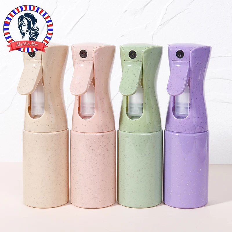 150ml Continuous Spray Wheat Straw Material Refillable Bottle for Hair Salon Daily Moisturizing Use Fine Mist Spray Bottle