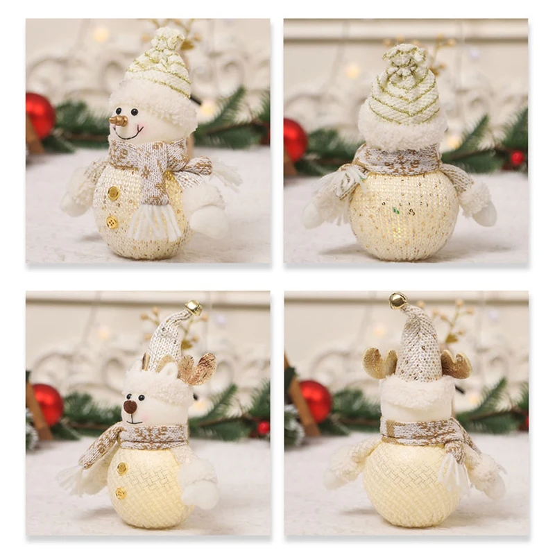 3PCS LED Christmas Doll Decor Home Decoration For Christmas Party Table Fireplace Home Office Car image 2