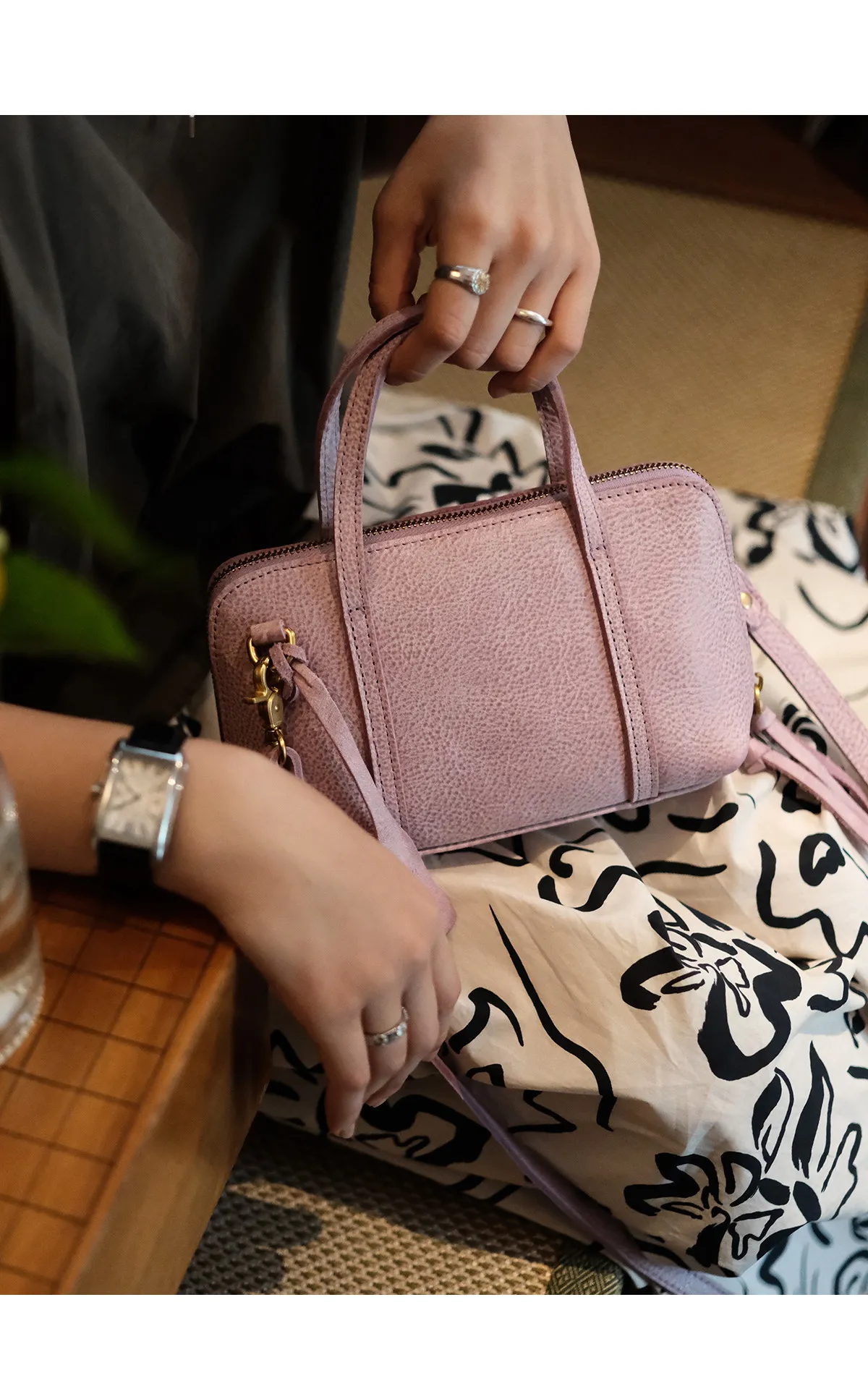Handgefertigte Damenhandtaschen aus echtem Leder von Modedesignern, Vintage-Luxus, echtes Rindsleder, süße Umhängetasche für Damen – Detail 15