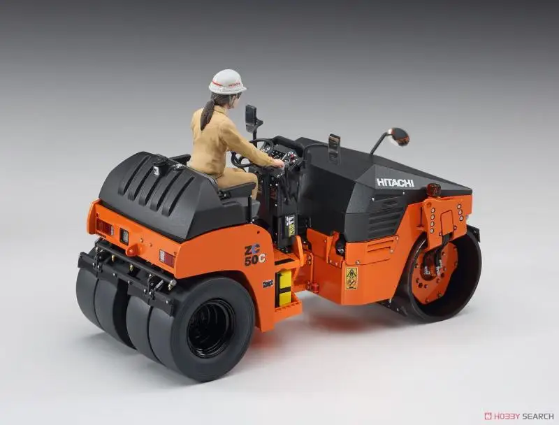 Static Assembly Model Hasegawa-66002 1/35 Scale For Hitachi Roller ZC50C-5 with Operator Model Building Kit