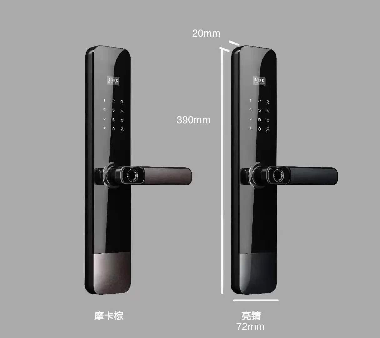 

Hot Sale Tuya Wifi Remote Control Password Key Card Elec Tuya APP Biometric Fingerprint Smart Home Door Lock