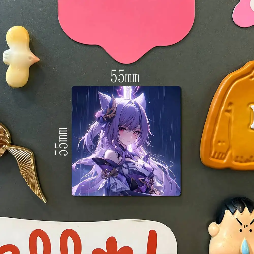 K-KeqingS أنيمي مغناطيس الثلاجة صور شخصية مغناطيس الثلاجة للمطبخ السبورة ديكور المنزل مكتب هدية #5