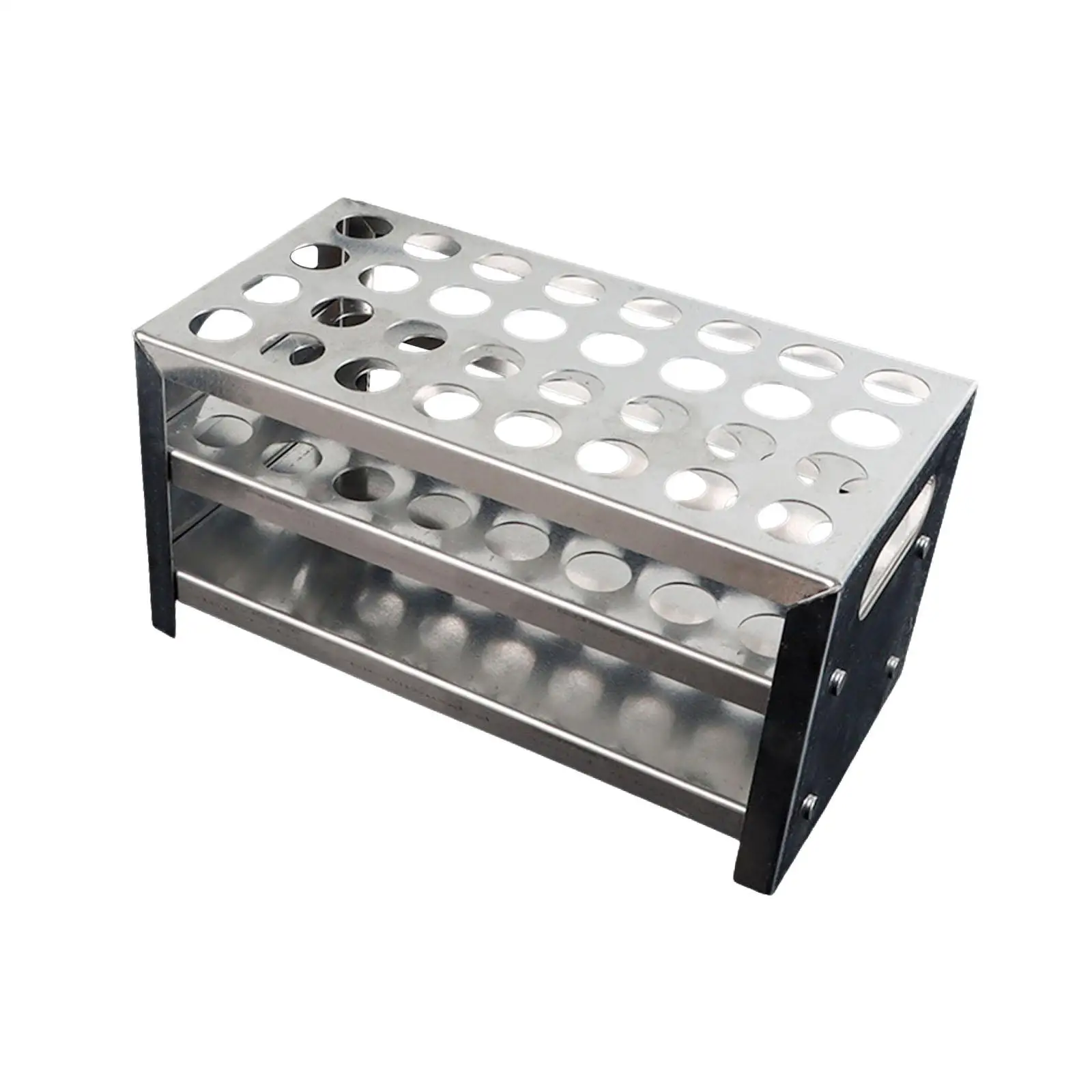 Sampling Tube Storage Rack 32 Holes Versatile Professional Stable Practical Universal Portable Reusable Aluminum Test Tube Stand