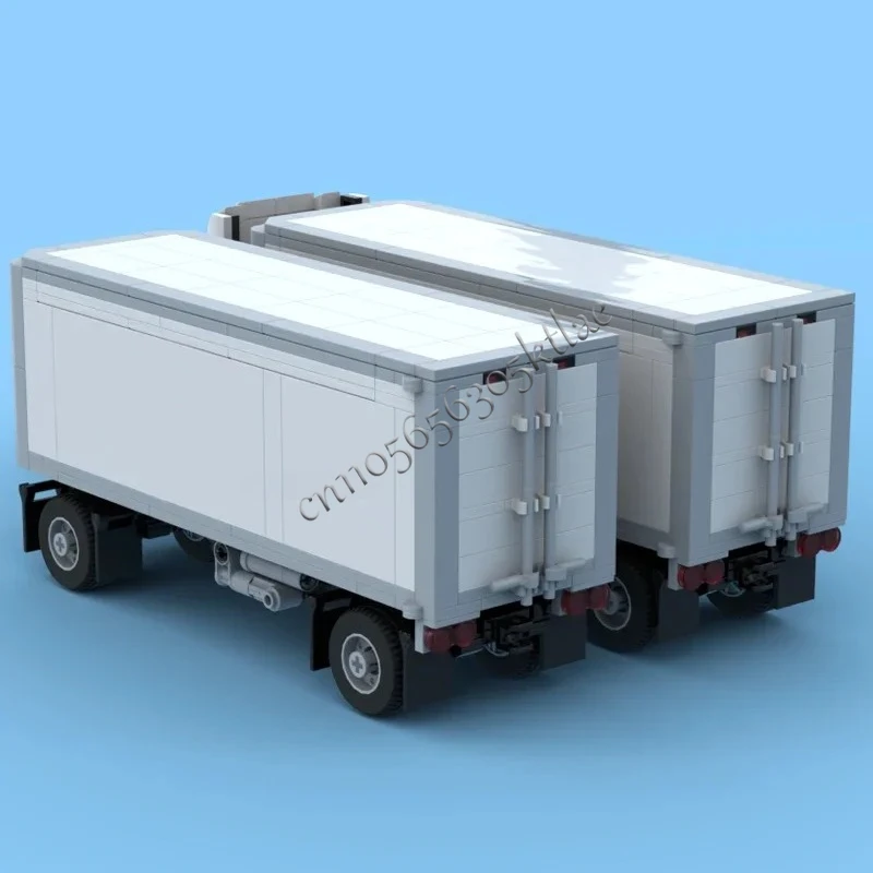 765 قطعة MOC مدينة الهندسة 4x2 فيديكس Freightliner نماذج من الشاحنات التكنولوجيا الأفكار الإبداعية لعب اطفال التجمع لغز هدية عيد ميلاد #5