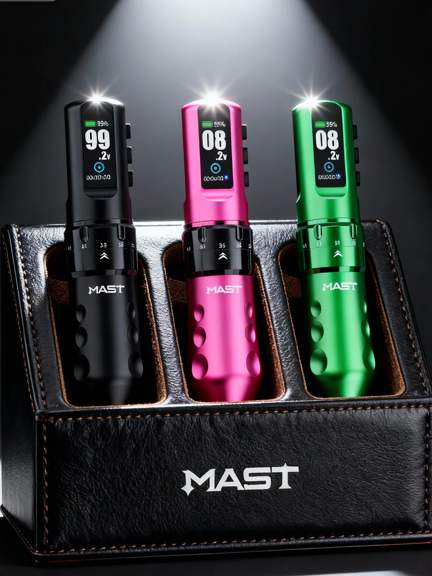 Mast Flip 4 Pro Volledige Draadloze Tatoeëerkit 7 Slagen (2,5-4,5 mm) 2 Batterijen 2000 mAh voor Lijnwerk Schaduw en Kleuring Tatoeëerspullen - afbeelding 2