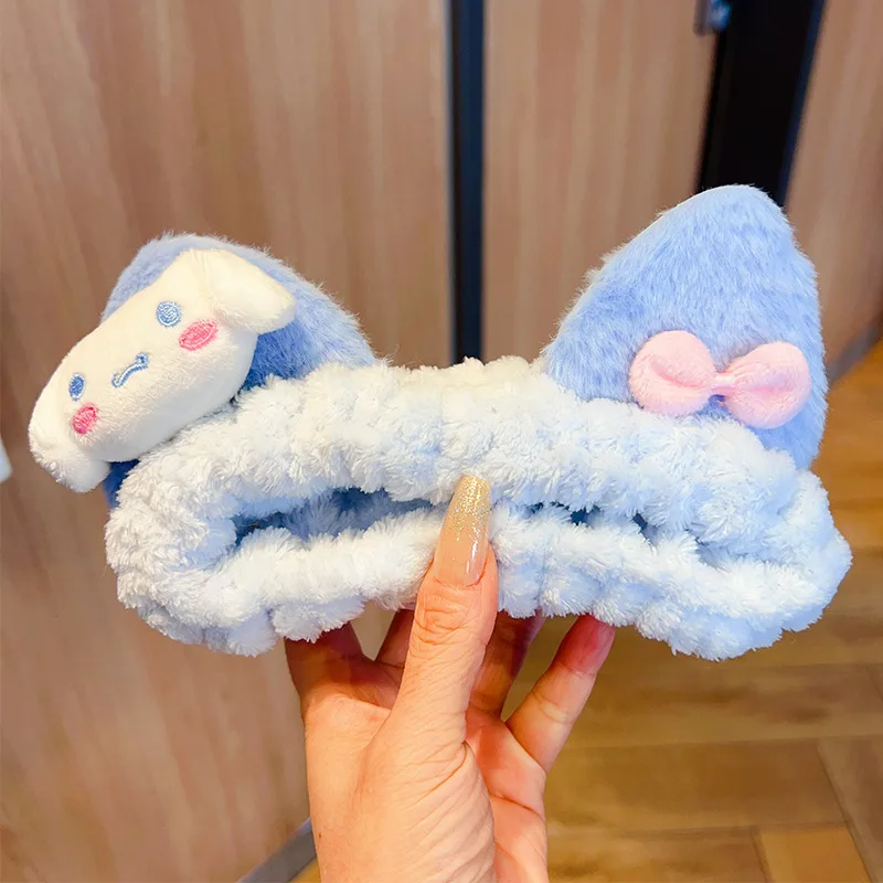 عصابة رأس كورومي للفتيات عند تطبيق المكياج أو أقنعة الوجه، ربطة شعر كرتونية، إكسسوارات شعر للأطفال