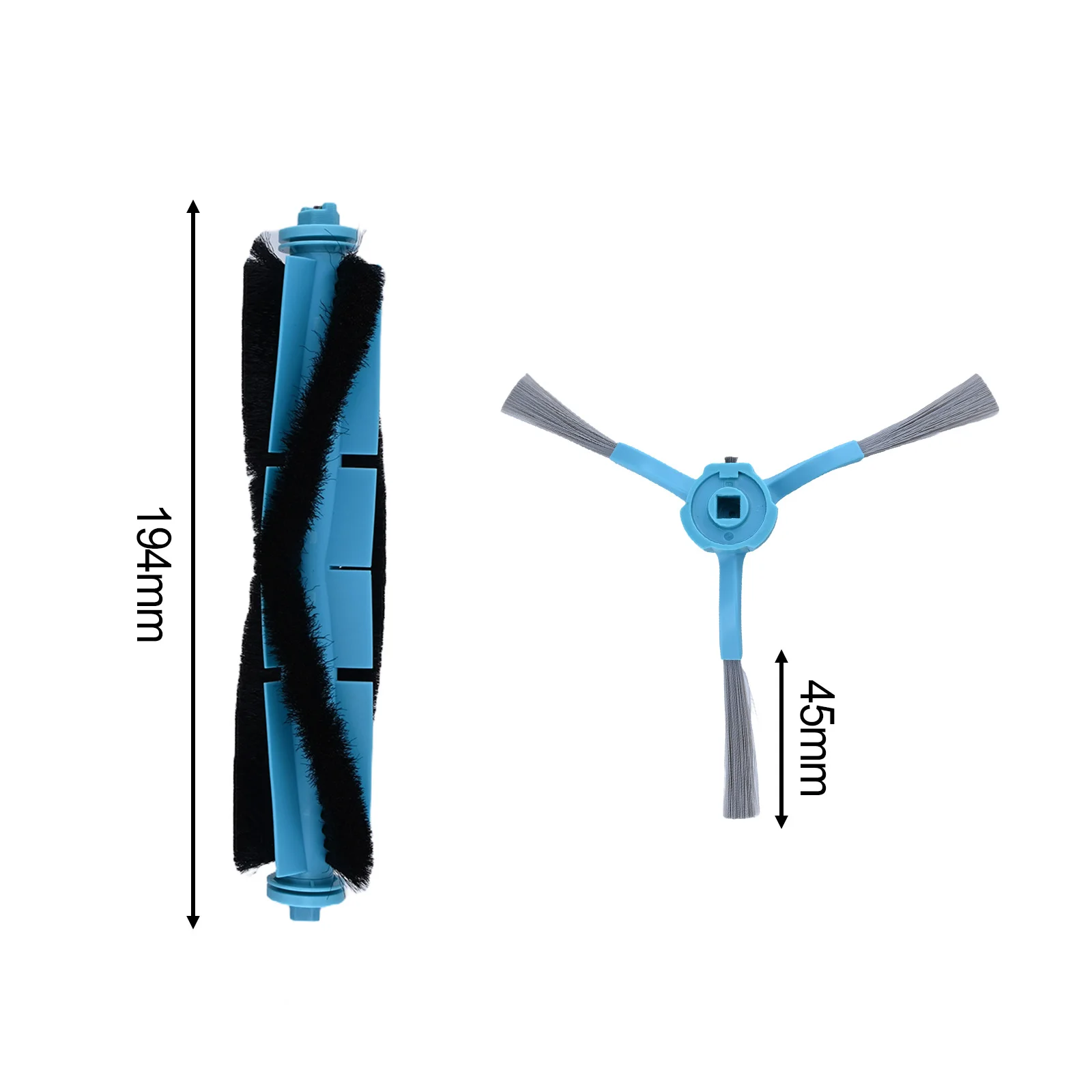 High Compatibility Main Roller Side Brushes Replacement for Conga 7490 For Immortal For Genesis Vacuum Cleaner