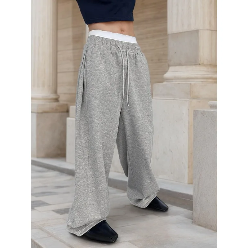 

Американские уличные мужские свободные спортивные брюки для бега на осень и зиму, новые повседневные спортивные брюки унисекс