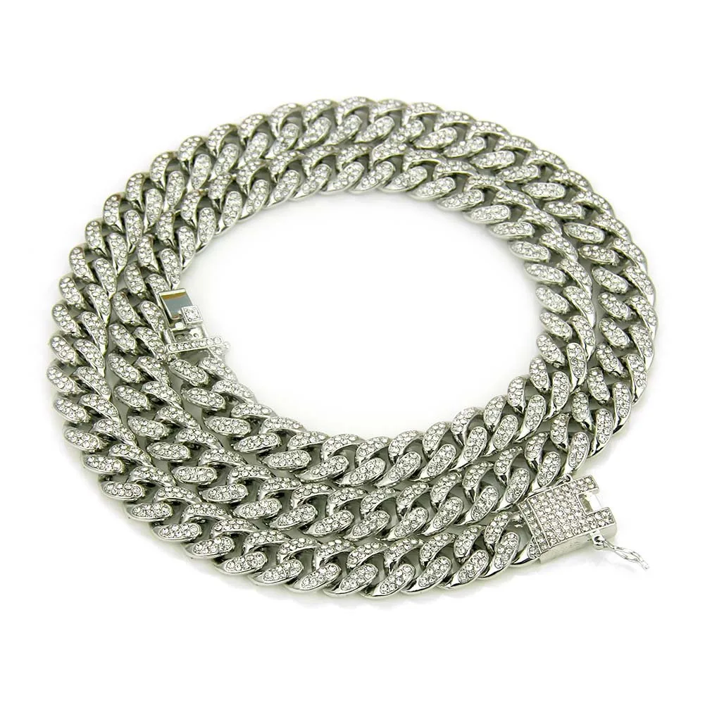HNSP Luxus-Eiskette für Männer, kubanische Halskette, Schmuck, Hip-Hop-Hals, männliches Zubehör, 13 mm breit – Detail 6