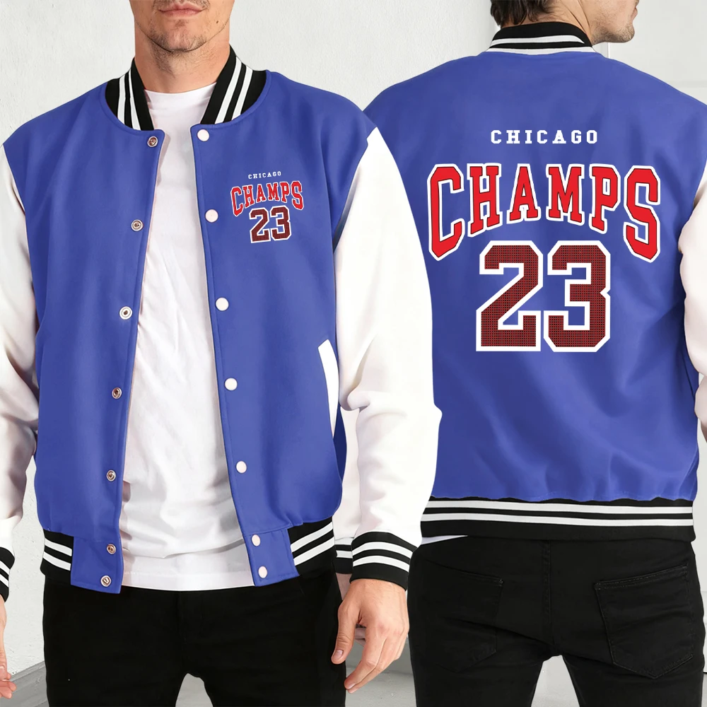 

Champs Number 23 Jersey Design Print Mens Baseball Jersey Autumn Winter Clothing Street Fashion Jackets Warm Sports Coat