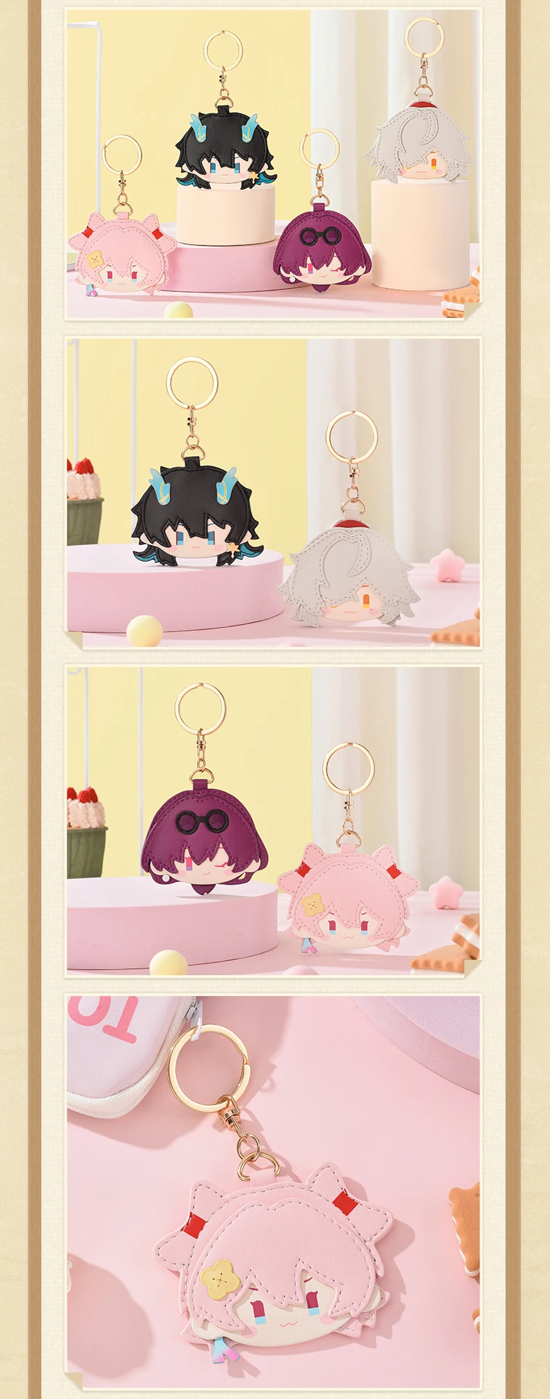 [Original] MiHoYo Game Honkai Star Rail March 7th Kafka Sunday JingYuan Cosplay PU-Anhänger Anime Schlüsselanhänger Charms Halloween-Geschenke – Detail 6