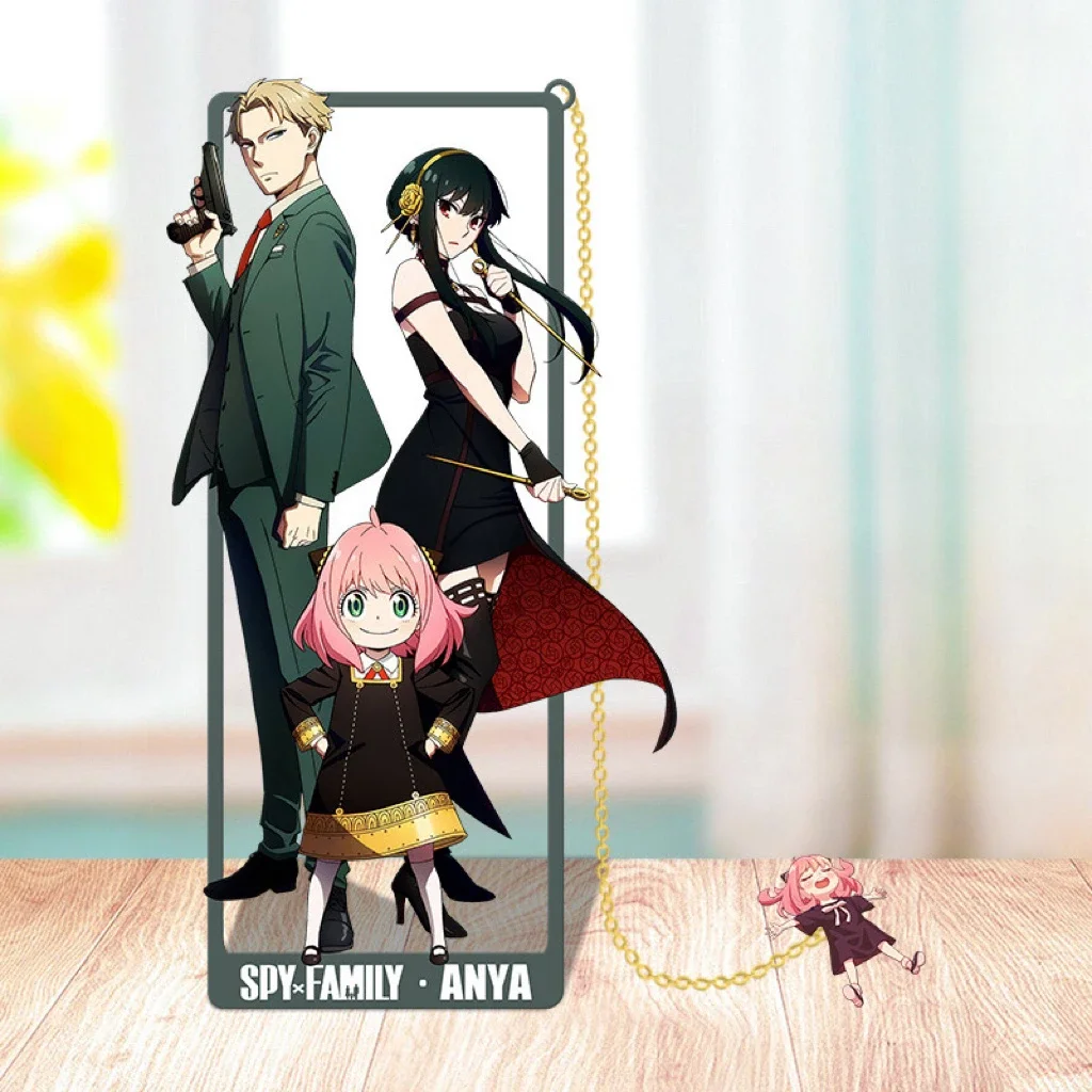 Spy x Family Inspired Metal Bookmarks for Anime Fans, Unique Gift for Students and Cosplayers