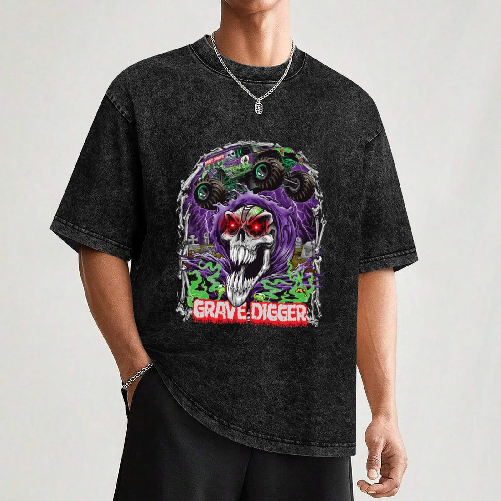Monster jam grave digger monster truck fans art gift T-Shirt Dry Fit Athletic Short Sleeve
