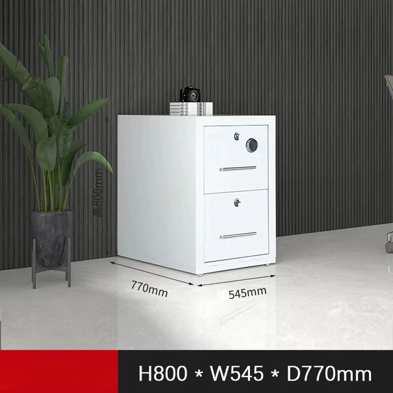 

Fireproof Steel Storage File Cabinet - 4 Drawer Metal Office Furniture Resistant to Fire for Document Protection