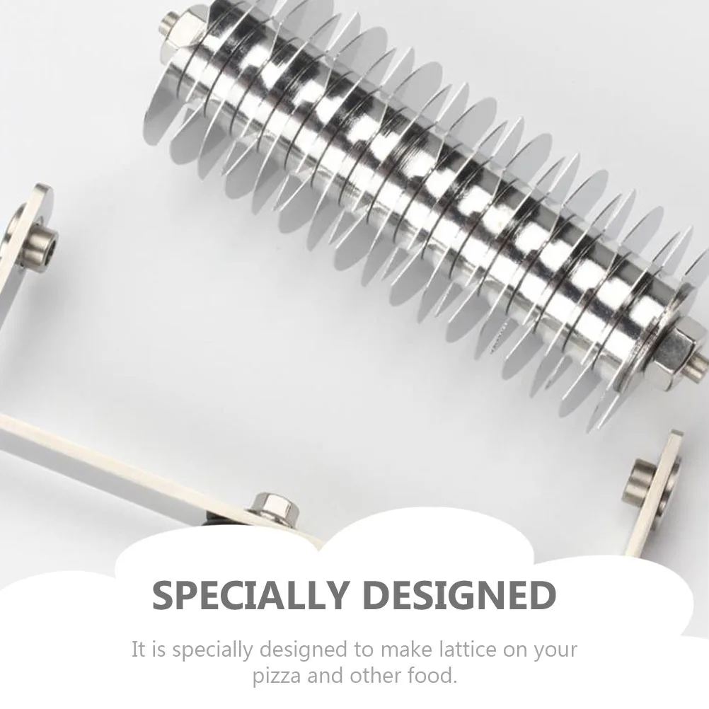 Bild 3: 1Pcs Teig Gitter Roller Edelstahl Küche Gadget DIY Backen Werkzeug für Pie Cookie Brot Gebäck Machen Liefert