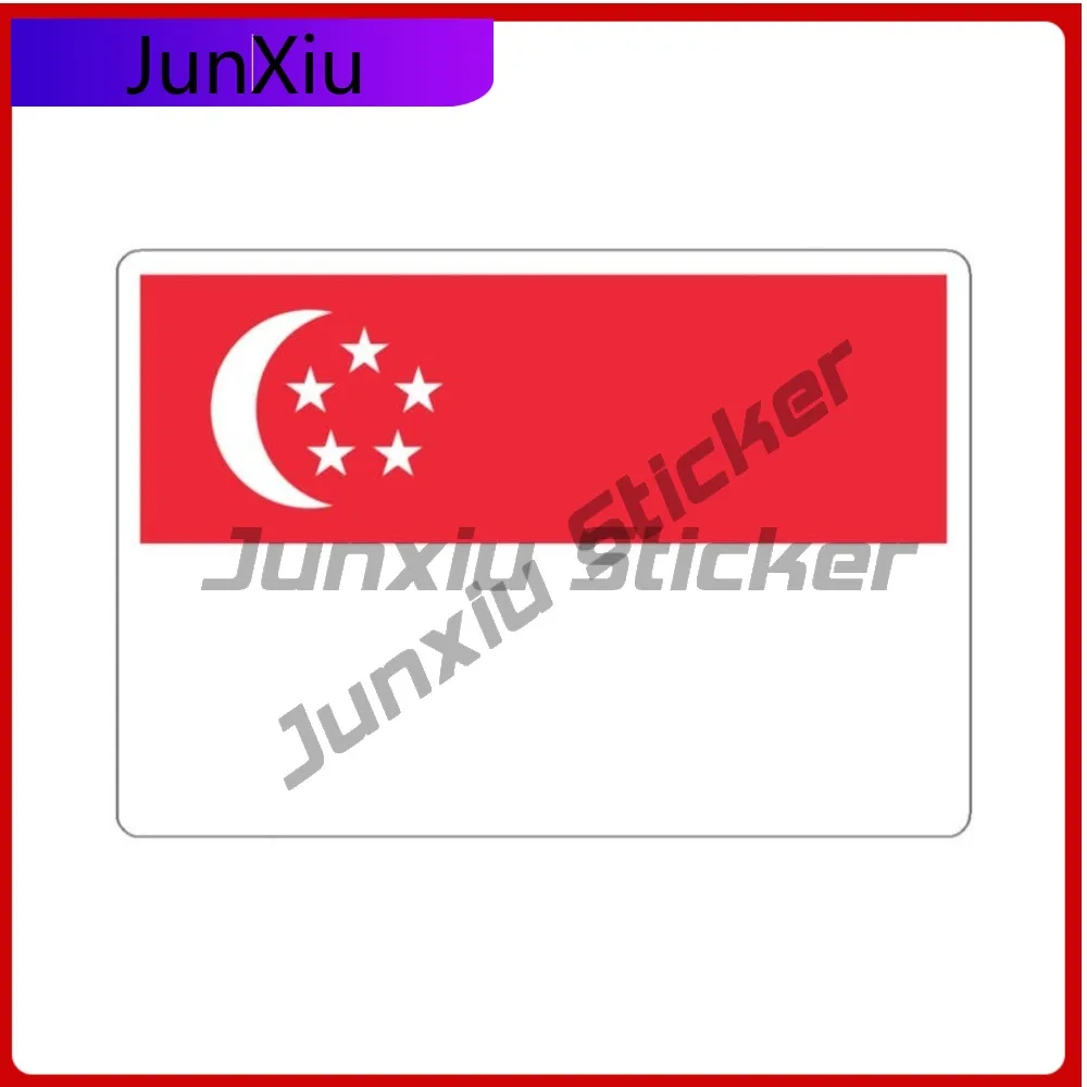 

Singapore Flag Travel Sticker Asian Travel Gift Decor Stickers For Luggage Kayak Suv Car Bicycle Skateboard Laptop Rv Camper Pvc