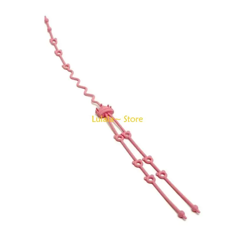 Y4QA Flexible Silicone Baby Accessory Holder Rope Pacifier Chain Teether Anti Drop Chain Adjustable Rope for Toddlers