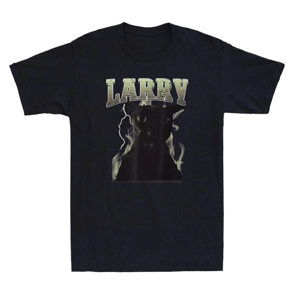 Evil Larry Cat Dank Brainrot Meme Funny Graphic Retro Men's Short Sleeve T-Shirt Fashionable and Street Hip-hop Men's Clothing
