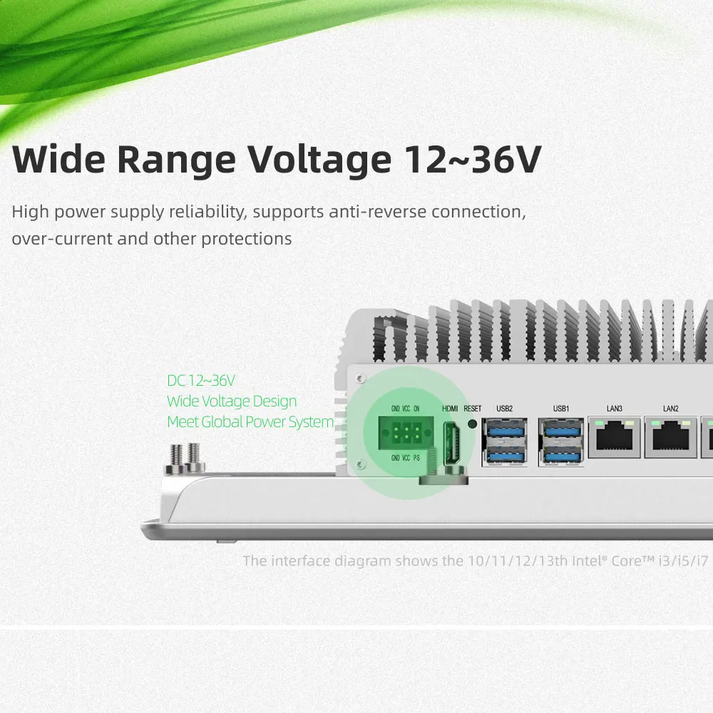 ZXY 1台 18.5インチ 組み込み型ファンレス前面防水IP65タッチスクリーン産業用オールインワンパネルPC