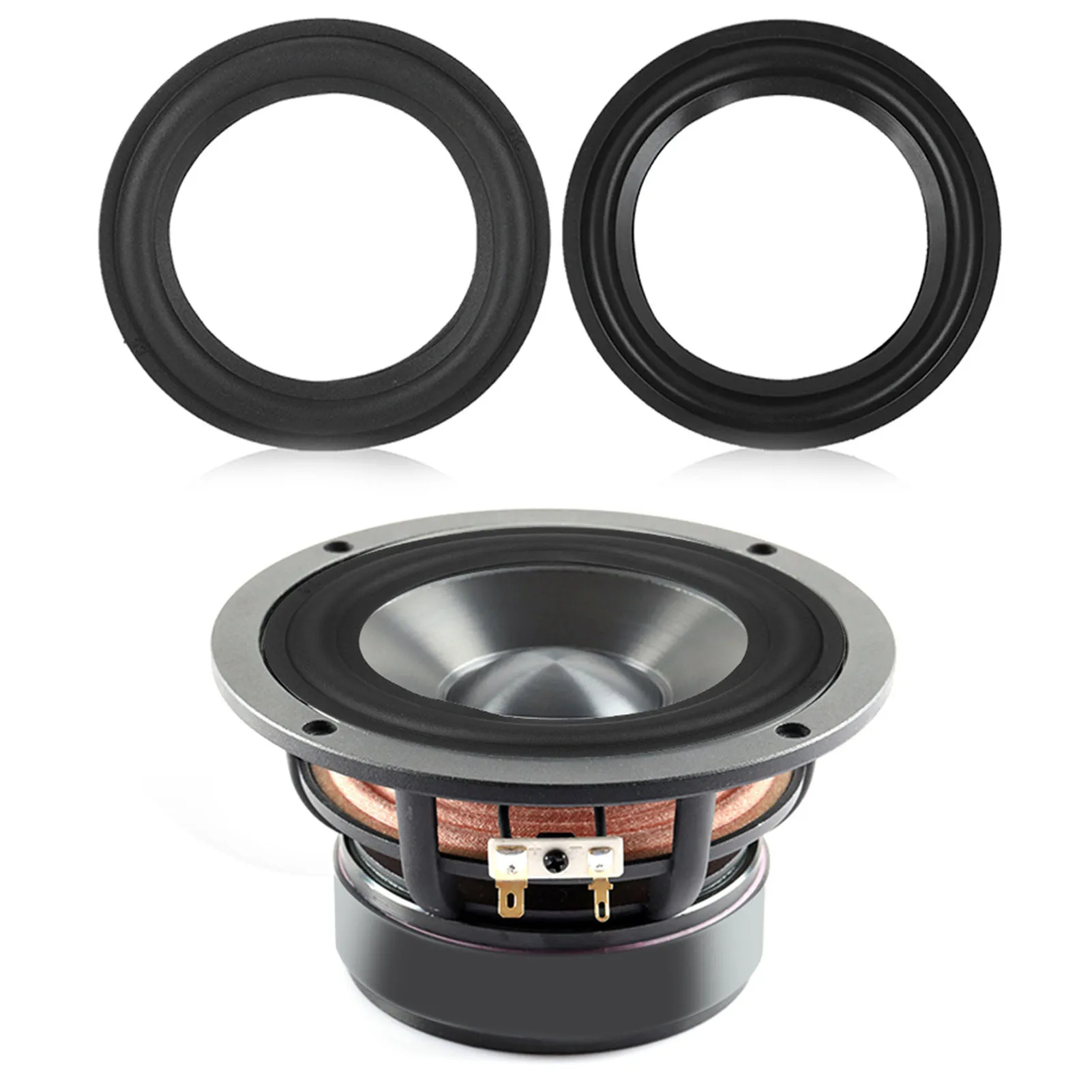 5\'\' Speaker Surround Repair Subwoofer Foam Edge Woofer Repair Part Replacement Black