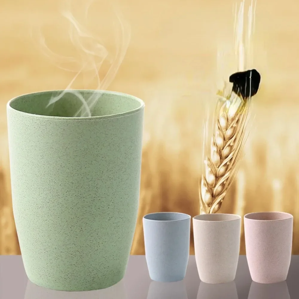 wheat stem mouthwash cup for couples, circular eco-friendly and healthy toothbrush cup for home use