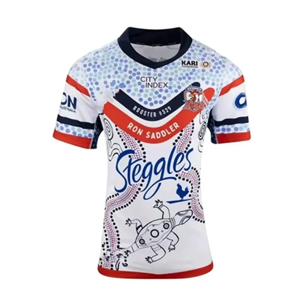 

2024 Sydney Roosters Indigenous Rugby Jersey - Men's Size:S-5XL（Print Custom Name Number）