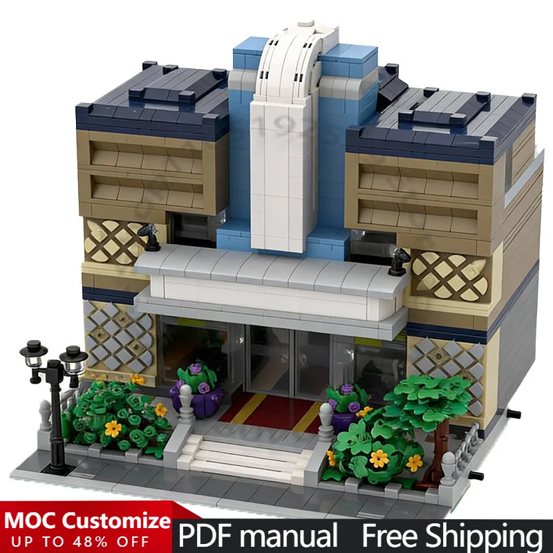 

3073 PCS City Engineering Modular Bricktober Theater MOC Customize Modular Building Block Creative DIY Boys Toy Christmas Gift