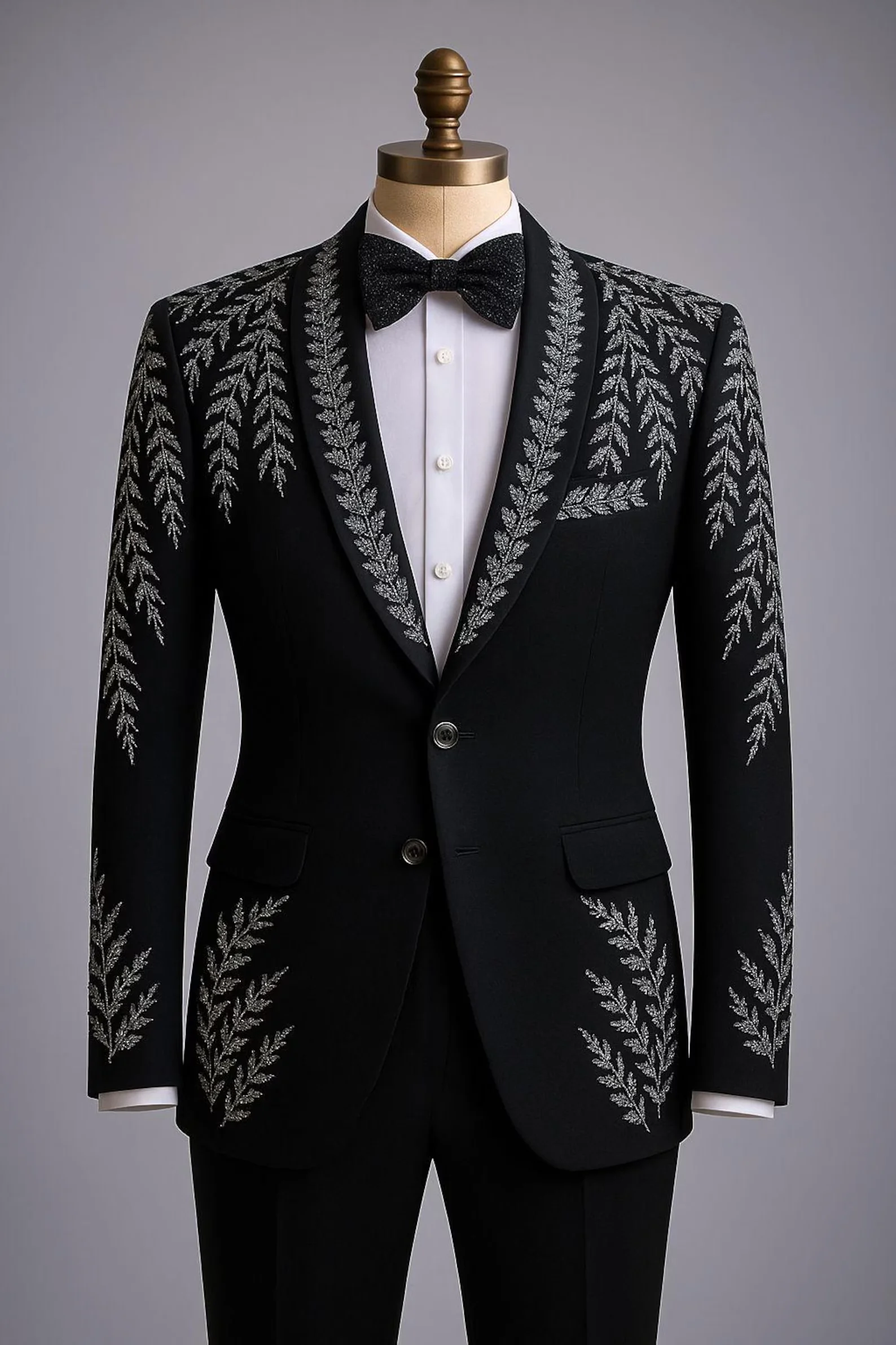 Men's Customized Luxury Slim Fit Tuxedo 2 Piece Suit High Quality One Button Formal Business Wedding Groom Fashionable