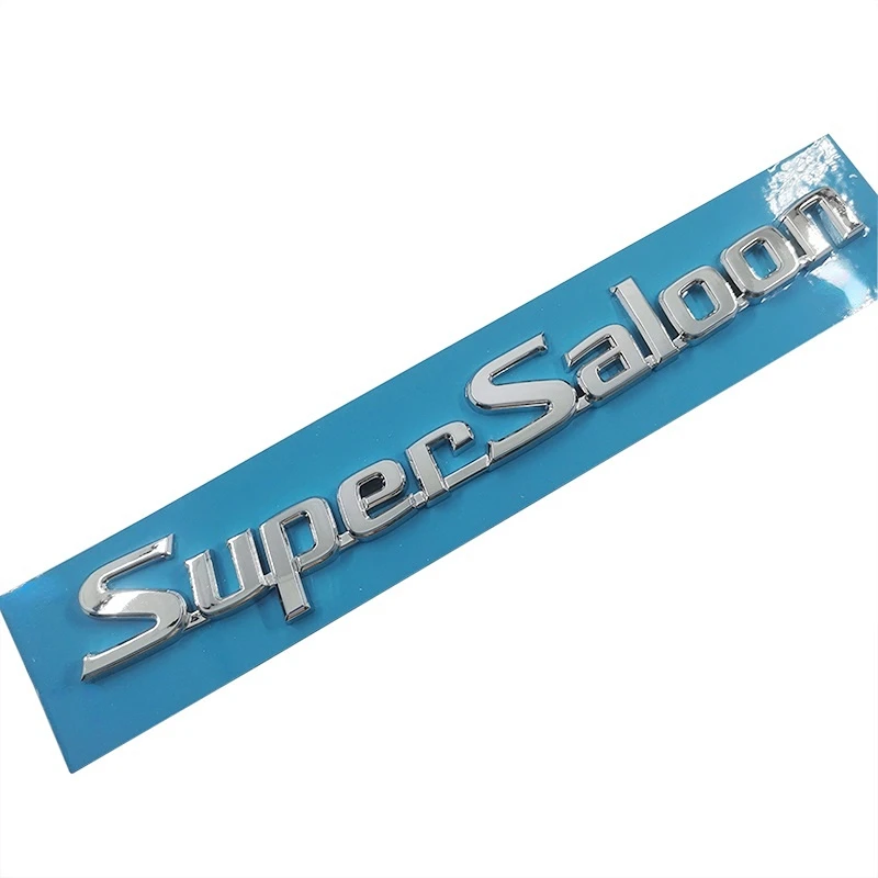 Supersaloon Super Saloon Letter Rear Tail Emblem Trunk Logo Letters Nameplate Badge Sticker 1 PCS Decal