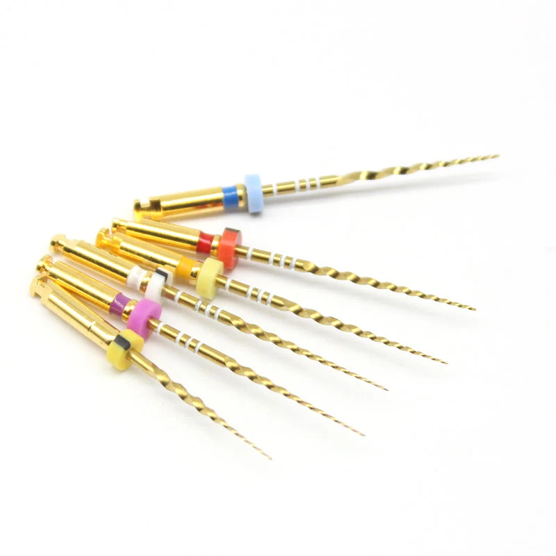 

6Pcs/Pack Dental Endodontic Large Taper File NITI Rotary Files Engine Use 21mm 25mm Dental Dentistry Tools