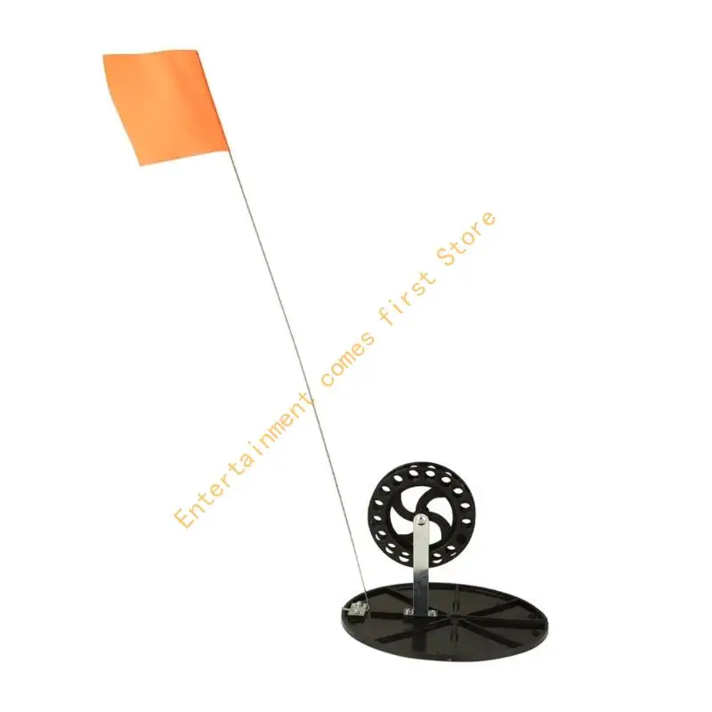 2 قطعة طرف الصيد على الجليد حتى أعلام الصيد في فصل الشتاء أعلام الصيد على الجليد حتى مجموعة مع حقيبة التخزين لصيد الجليد بكفاءة #5